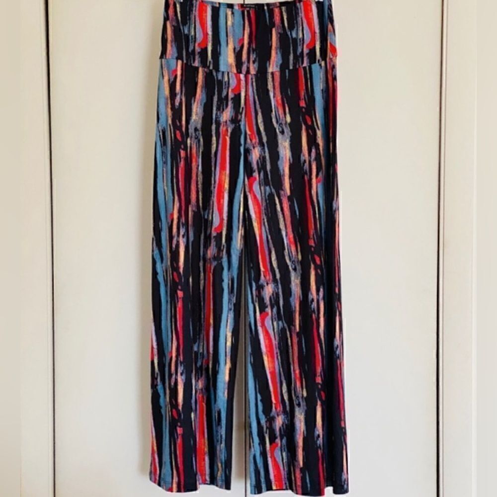 Arolina wide leg palazzo full length pants size Small